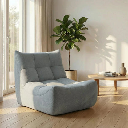 Wagrex Relax Chair – High-Density Foam Lounge Armchair, Chenille Fabric, 96x71.5x77cm