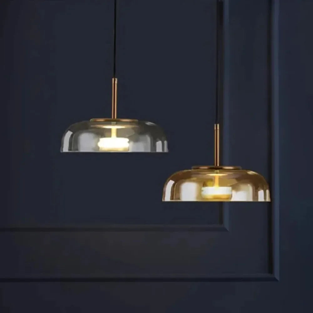 Noords Restaurant Enkele Hanglamp Eenvoudige Moderne Eetkamer Gepersonaliseerde Bedlamp Glazen Verlichting Creatieve Bar Bureaulamp