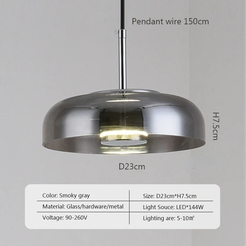 Noords Restaurant Enkele Hanglamp Eenvoudige Moderne Eetkamer Gepersonaliseerde Bedlamp Glazen Verlichting Creatieve Bar Bureaulamp