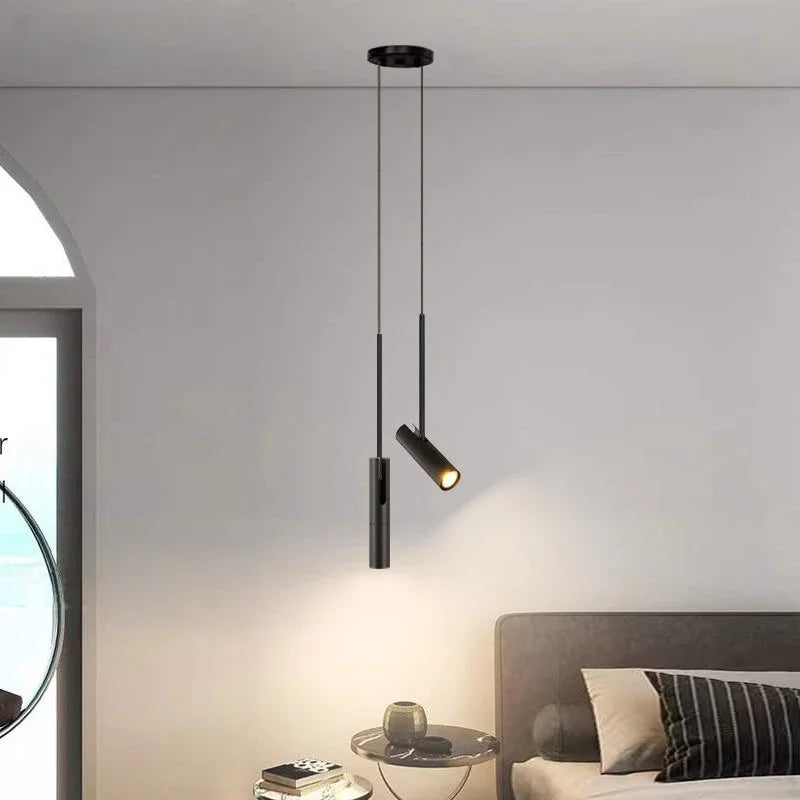 Adjustable Spotlight Pendant - Modern Minimalist LED Hanging Lamp