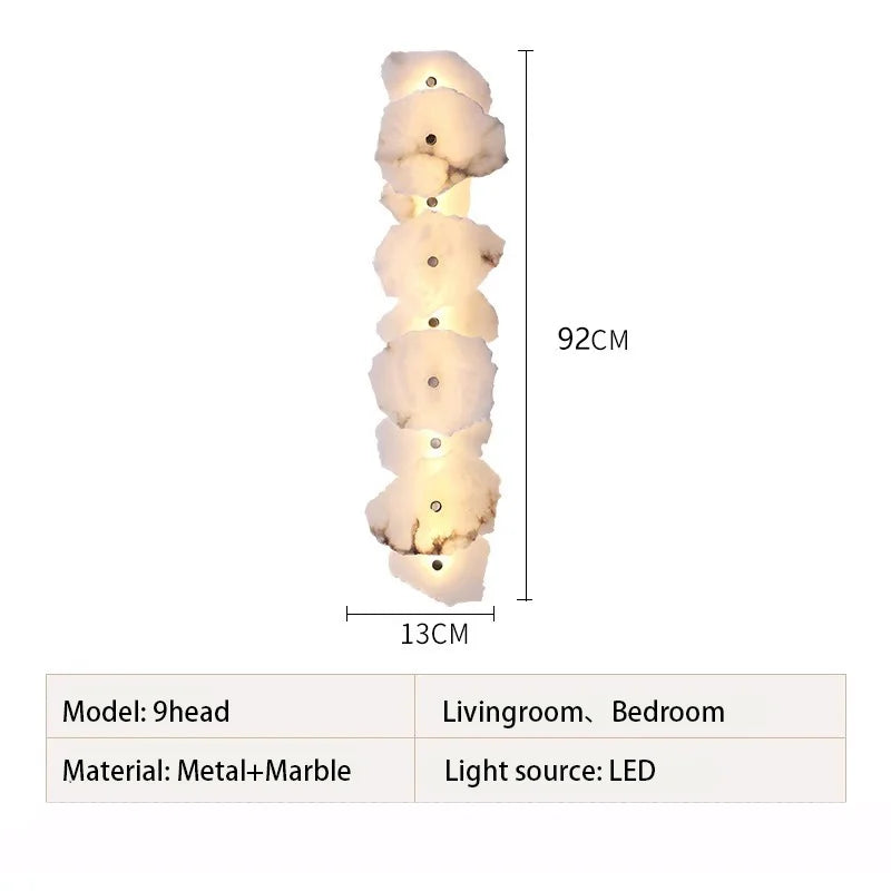 Marble & Copper LED Wall Sconce
