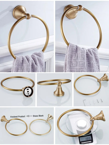 Modern Brass Bathroom Accessories Set – Elegant & Durable