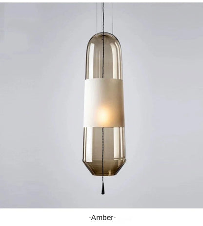 Aurora Glow - Nordic Amber Glass Pendant Chandelier