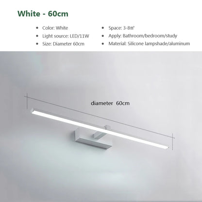 Moderne LED-wandlamp Badkamer make-up licht Lijnlamp voor Badspiegel