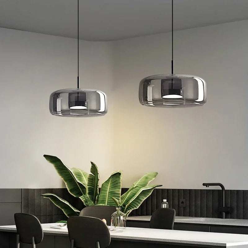 Nordic Glass Pendant Light - Minimalist Luxury Chandelier