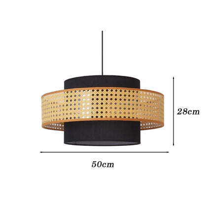 Woven Pendant Light – Rattan Wabi-Sabi & Japandi Style