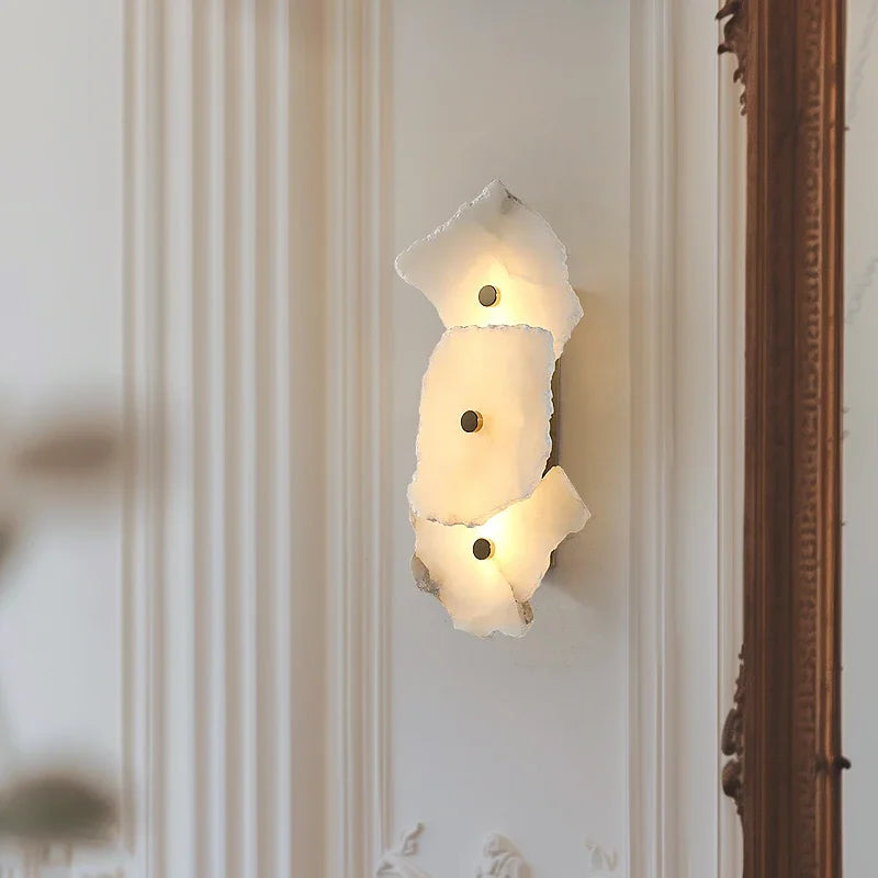 Marble & Copper LED Wall Sconce