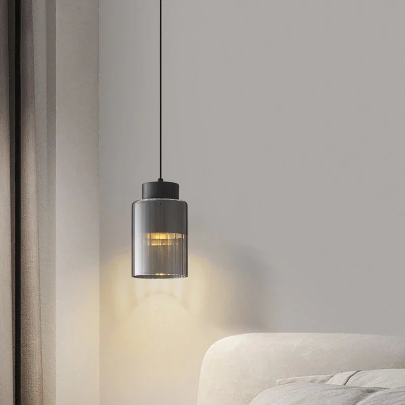 Nordische Glazen LED Hanglamp Zwart / Goud