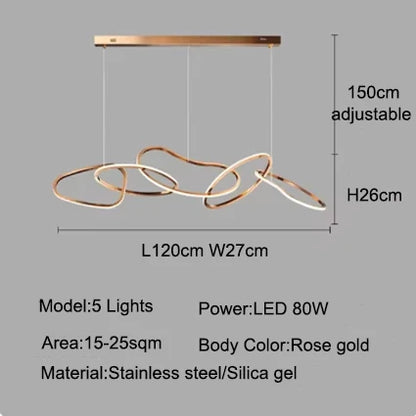 Aurelios Hanglamp – Dimbare LED – 3 t/m 6 Spots