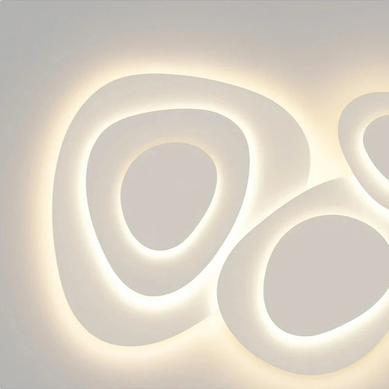 Modern White LED Ceiling Light - Minimalist Flush Mount Lamp
