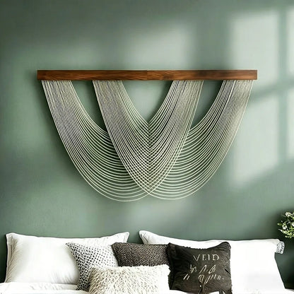 Boho Cotton Rope Wall Hanging Tapestry 100 x 60 cm
