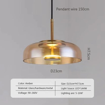 Noords Restaurant Enkele Hanglamp Eenvoudige Moderne Eetkamer Gepersonaliseerde Bedlamp Glazen Verlichting Creatieve Bar Bureaulamp