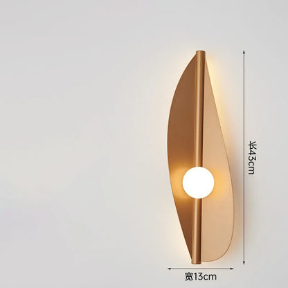 Leaf LED Wall Sconce – Art Deco Bedside Light