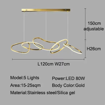 Aurelios Hanglamp – Dimbare LED – 3 t/m 6 Spots