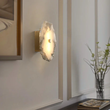 Marble & Copper LED Wall Sconce