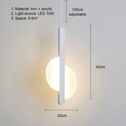 Moderne LED Hanglamp – Keuze uit 3 Stijlen | Wit of Zwart | Warm of Koud Wit