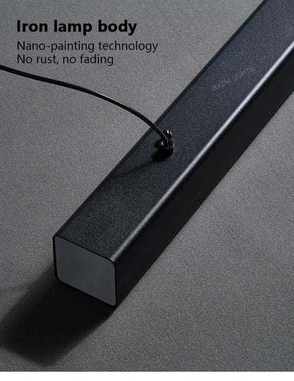 Moderner linearer LED-Kronleuchter – Minimalistische Pendelleuchte für Kücheninsel und Esszimmer