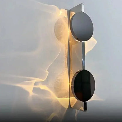 Geriffelte LED-Wandleuchte in Chrom – Warmweiß