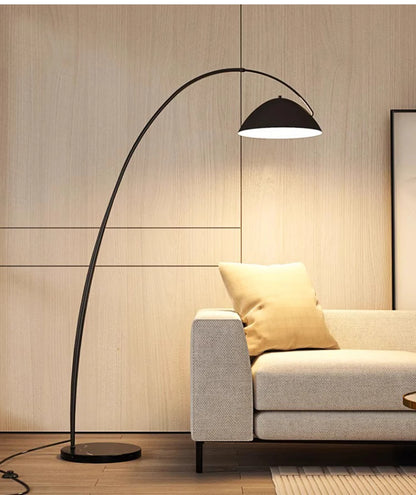 Moderne Scandinavische LED-vloerlamp - driekleurig vishengel ontwerp