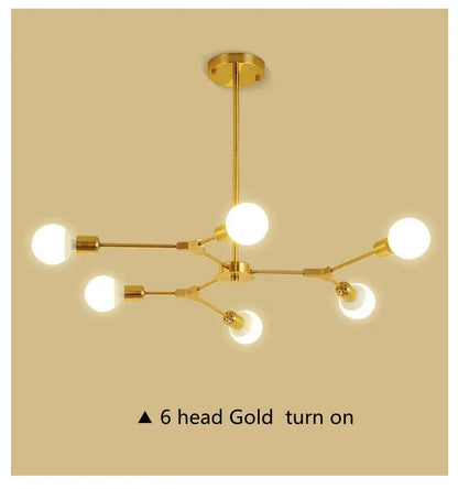 Sputnik Chandelier - Modern Art Deco Molecular Ceiling