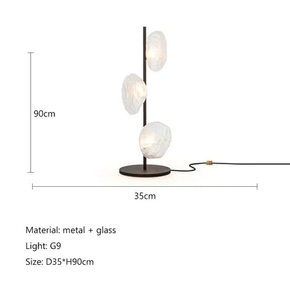 Nordic Glass LED Floor Lamp - Modern Designer Standing Light for Living Room & Bedroom