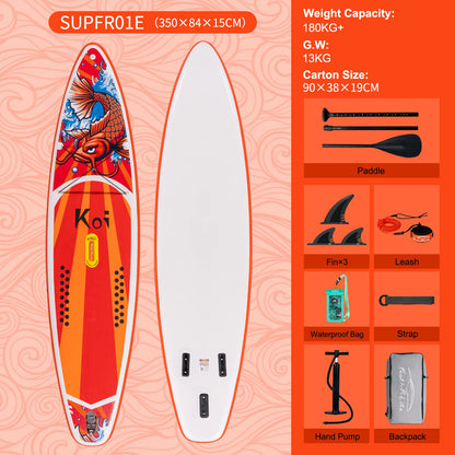 Opblaasbaar supboard met premium accessoires en draagtas