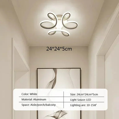 Modern LED Ceiling Chandelier - Stepless Dimming