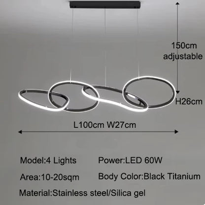 Aurelios Hanglamp – Dimbare LED – 3 t/m 6 Spots