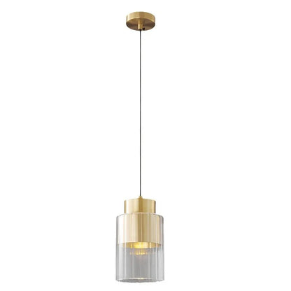 Nordische Glazen LED Hanglamp Zwart / Goud