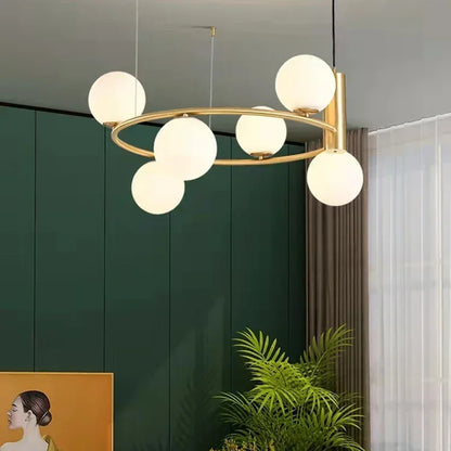Moderne Glazen Bollen Kroonluchter – 4/6/8 Lichten | Goud of Zwart