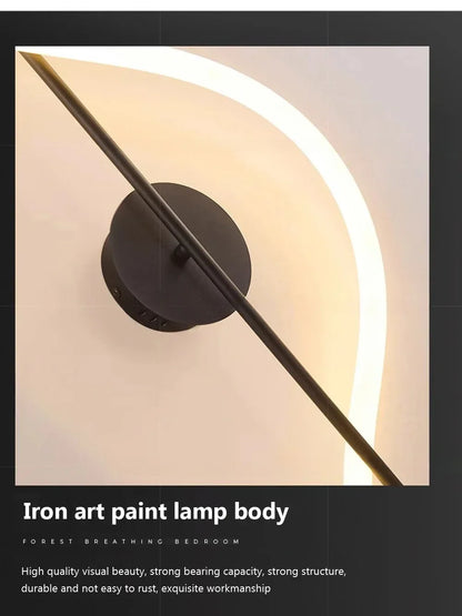 Moderne LED-Wandleuchte – Wandleuchte aus goldfarbenem Aluminium