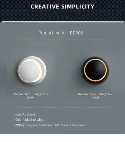 LED Wandlamp 350° Draaibaar – Moderne Wandverlichting voor Binnen
