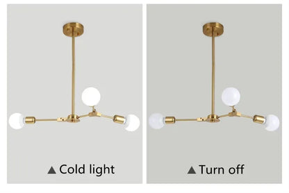 Sputnik Chandelier - Modern Art Deco Molecular Ceiling