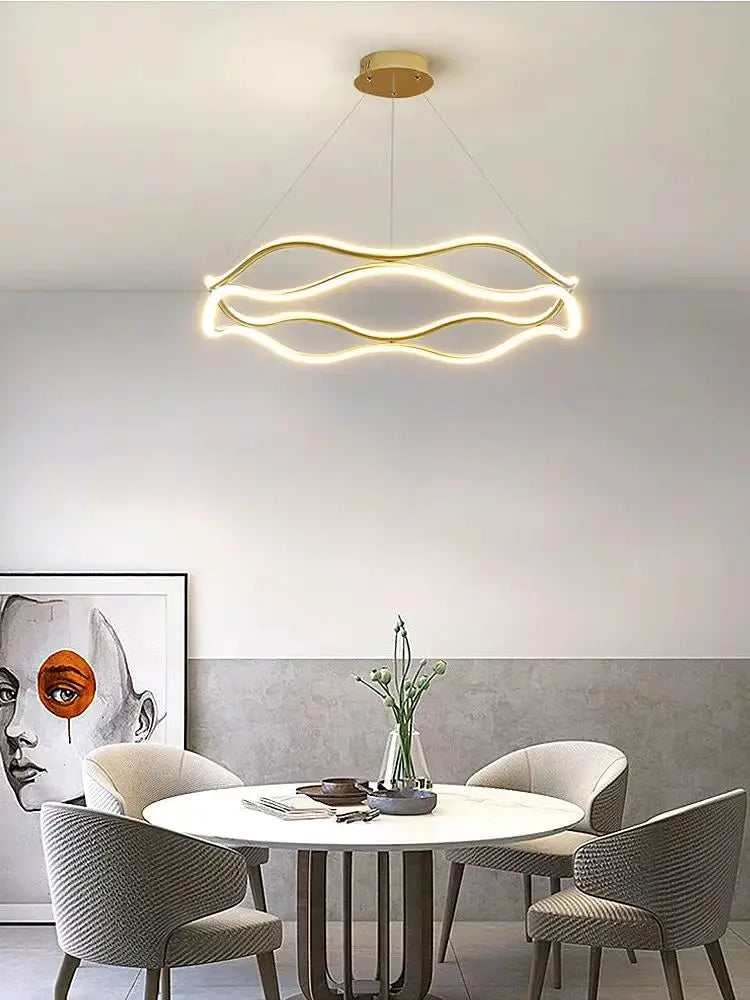 ORBIT Round LED Ring Pendant Light – Luxury Chandelier for Living Room, Bedroom & Dining Room