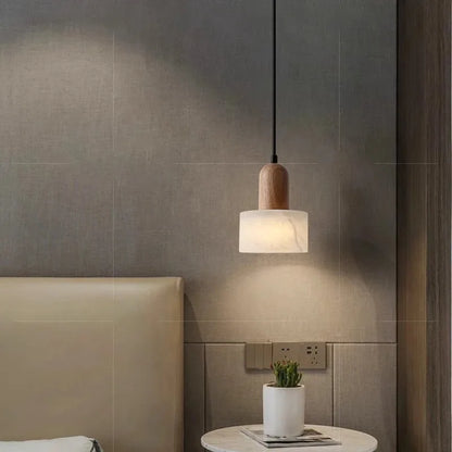 Luxury Marble Pendant Light - Natural Stone Wabi-Sabi LED Lamp