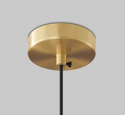 Nordische Glazen LED Hanglamp Zwart / Goud
