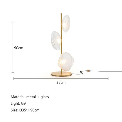 Nordic Glass LED Floor Lamp - Modern Designer Standing Light for Living Room & Bedroom