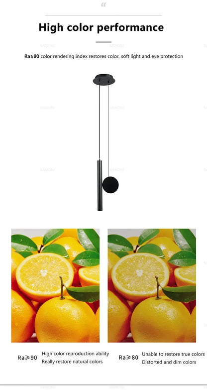 Moderne LED Hanglamp met Verstelbaar Snoer – Zwart Aluminium