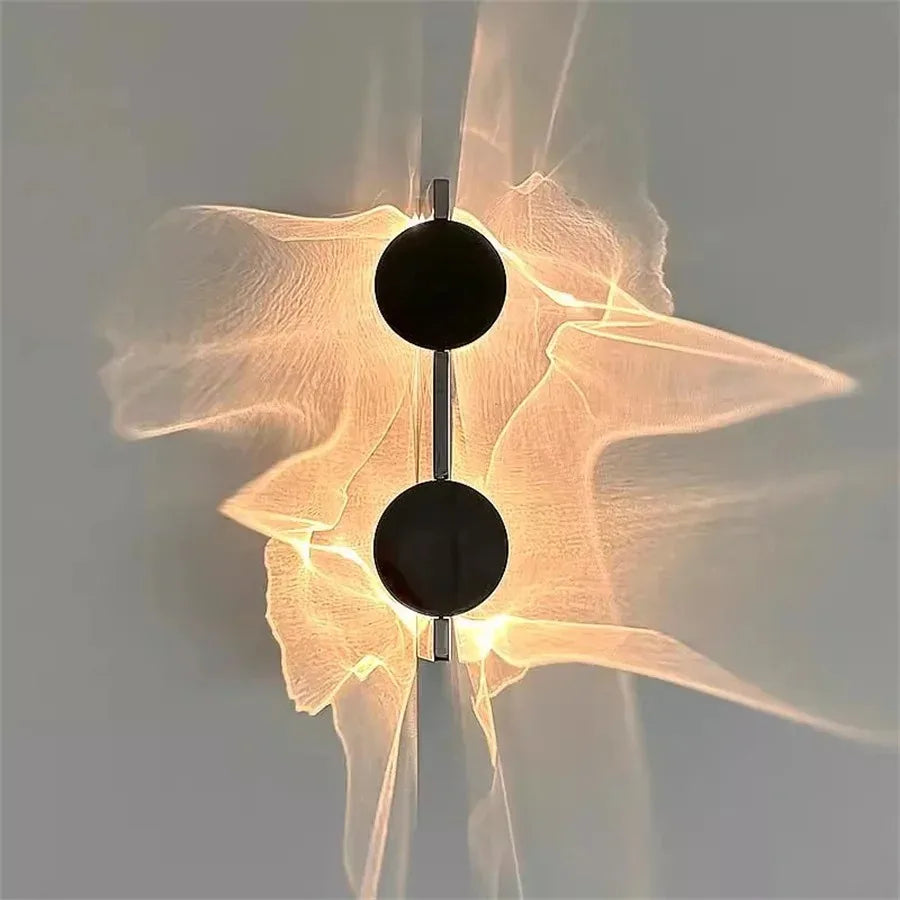 Geriffelte LED-Wandleuchte in Chrom – Warmweiß