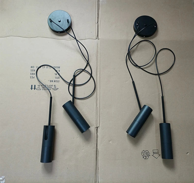 Adjustable Spotlight Pendant - Modern Minimalist LED Hanging Lamp
