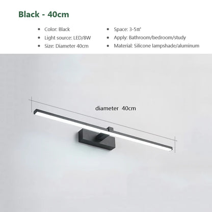 Moderne LED-wandlamp Badkamer make-up licht Lijnlamp voor Badspiegel