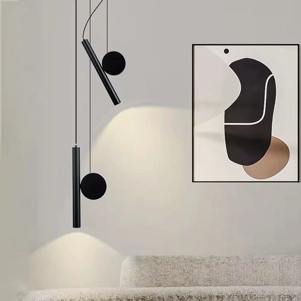 Moderne LED Hanglamp met Verstelbaar Snoer – Zwart Aluminium