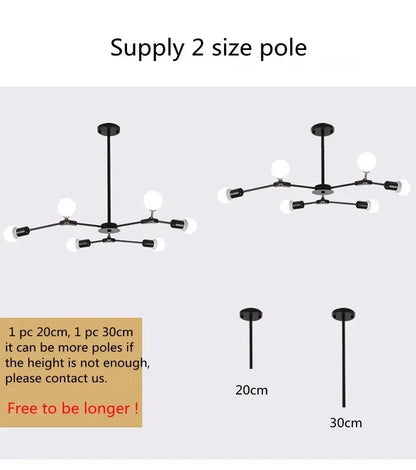 Sputnik Chandelier - Modern Art Deco Molecular Ceiling