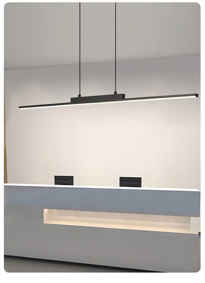 Moderne, schlichte Pendelleuchten für Esszimmer und Küche, lange Kronleuchter, Pendelleuchten für Wohnzimmer, Wohnbereich