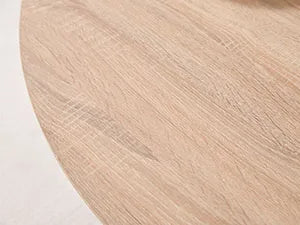 Round Dining Table 120cm - Modern Farmhouse Style for 4-6 People