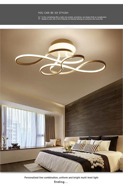 Modern LED Ceiling Chandelier - Stepless Dimming