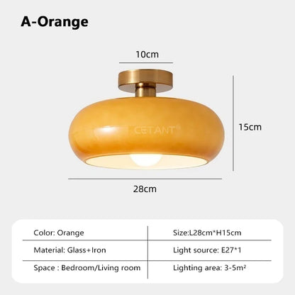BAUHAUS Modern Glass Pendant Light - Matte Shade Hanging Lamp