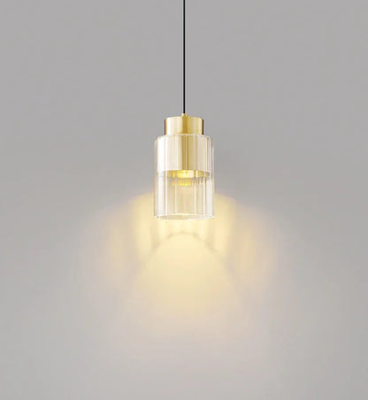 Nordische Glazen LED Hanglamp Zwart / Goud