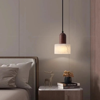 Luxury Marble Pendant Light - Natural Stone Wabi-Sabi LED Lamp