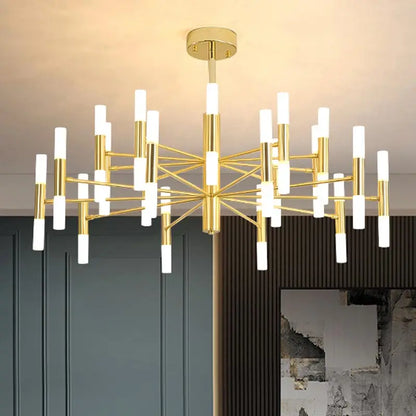 Moderne Nordic Design LED Hanglamp - G4 Kroonluchter Zwart/Goud